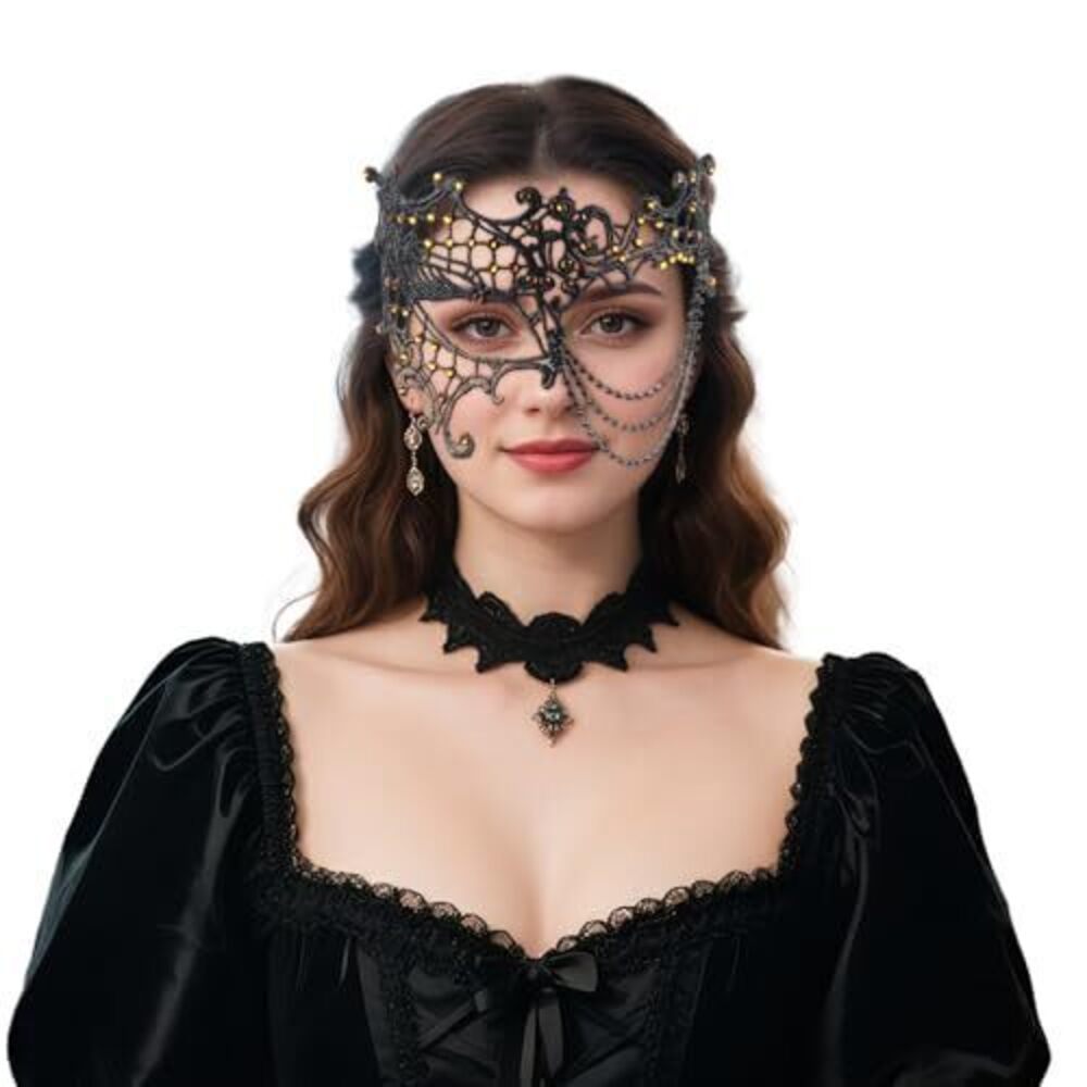 6223 Costume Masks Butterfly Lace Masquerade Masks Vintage 1920s Mask